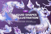 Liquid Icon 3D Illustration, an Object 3D Model by Tempcraft (Thumbnail 1 of 5)