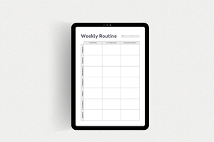 Weekly Routine Planner Printable