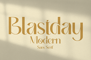 Blastday Modern Sans Serif