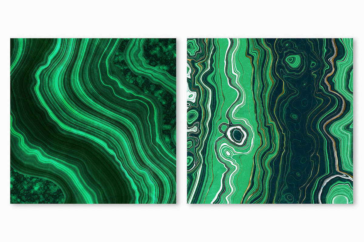 10 Malachite & Gold Mineral Textures, a Texture Graphic by CatJello Graphics (Photo 19 of 21)