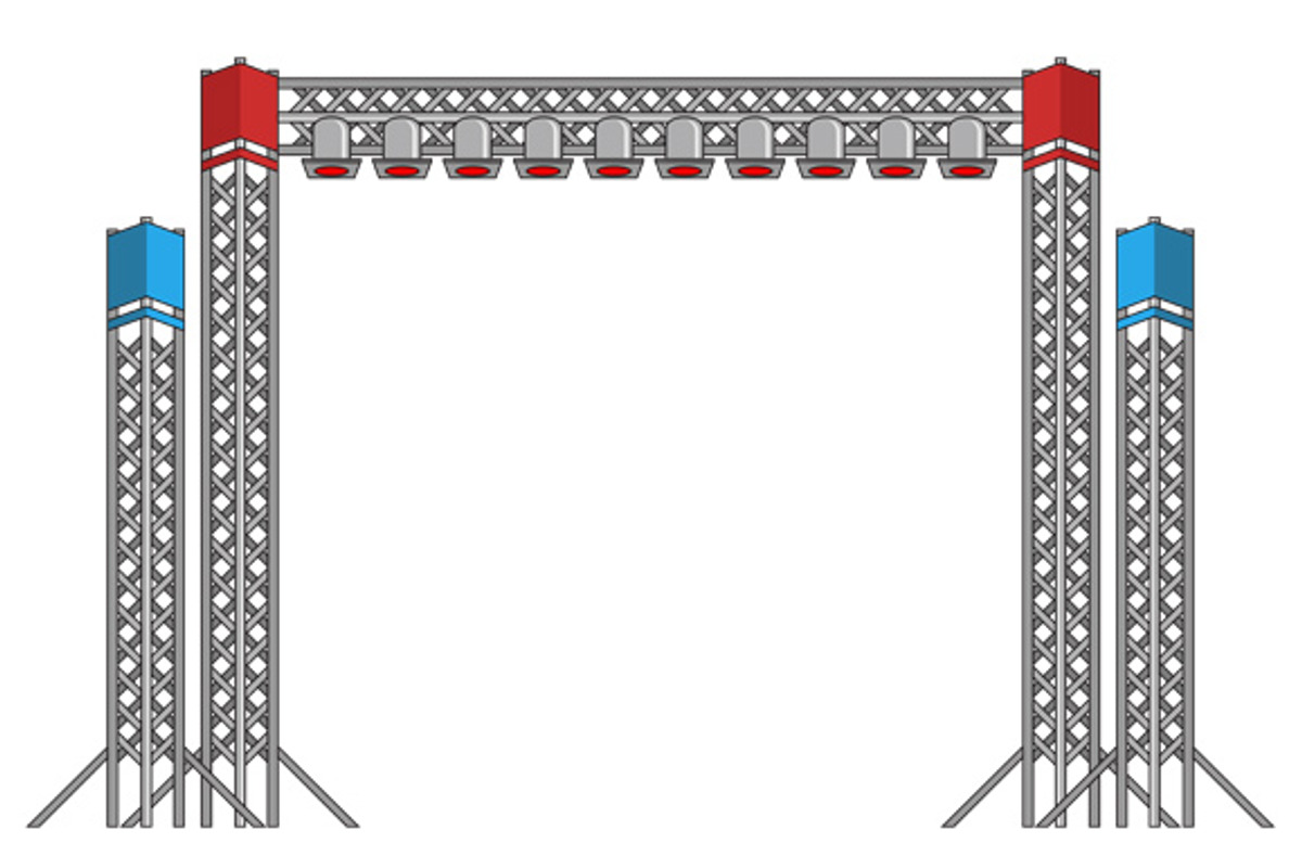 Big Concert and Festival Stage Set, an Illustration by Albert Does Stuff (Photo 5 of 6)