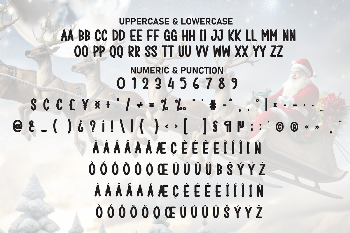 Santa Reindeer | Script Font, a Script Font by Scratchones (Photo 7 of 8)