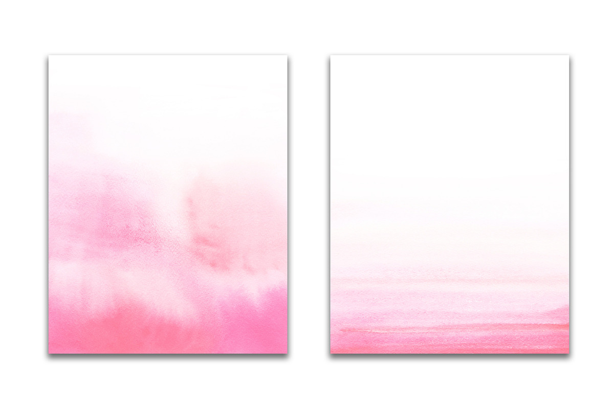Pink ombre watercolor, a Texture Graphic by GraphicRain (Photo 2 of 5)