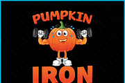 Pumpkin Iron Gym Halloween SVG, an Object Graphic by Creativeusart (Thumbnail 2 of 4)