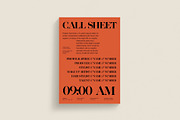 Photoshoot Call Sheet Template, a Templates & Theme by Whimsy Works (Thumbnail 2 of 2)