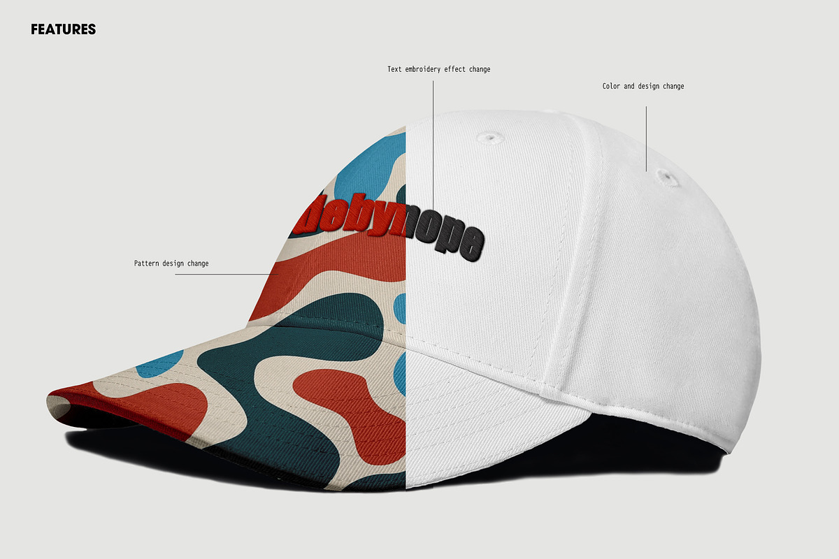 Baseball Caps Hat Mockup Vol 1, a Hat Mockup by made_by_nope (Photo 9 of 29)