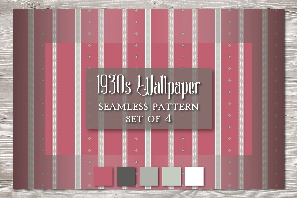 Vintage Seamless Pattern RED, a Pattern Graphic by Barbara's iCandy (Photo 5 of 6)
