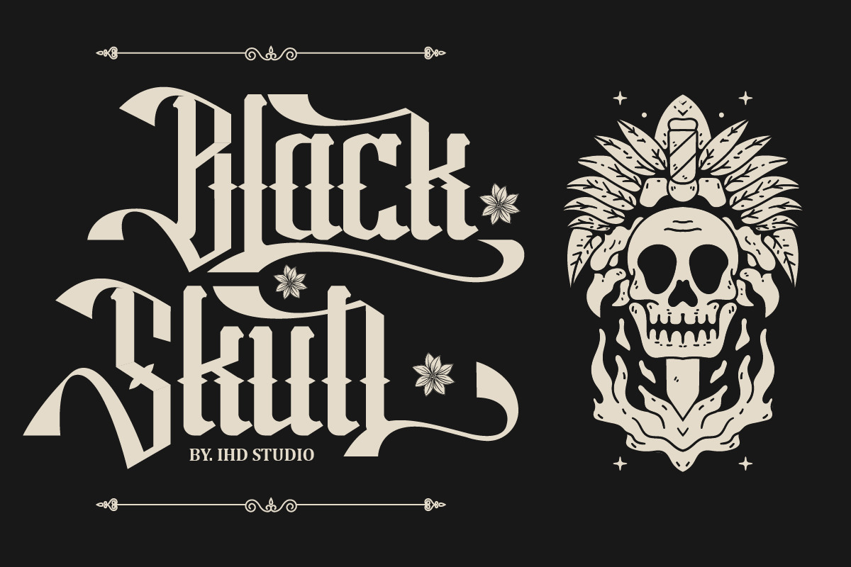 Zenada Blackletter, a Blackletter Font by IHDSTD (Photo 4 of 9)