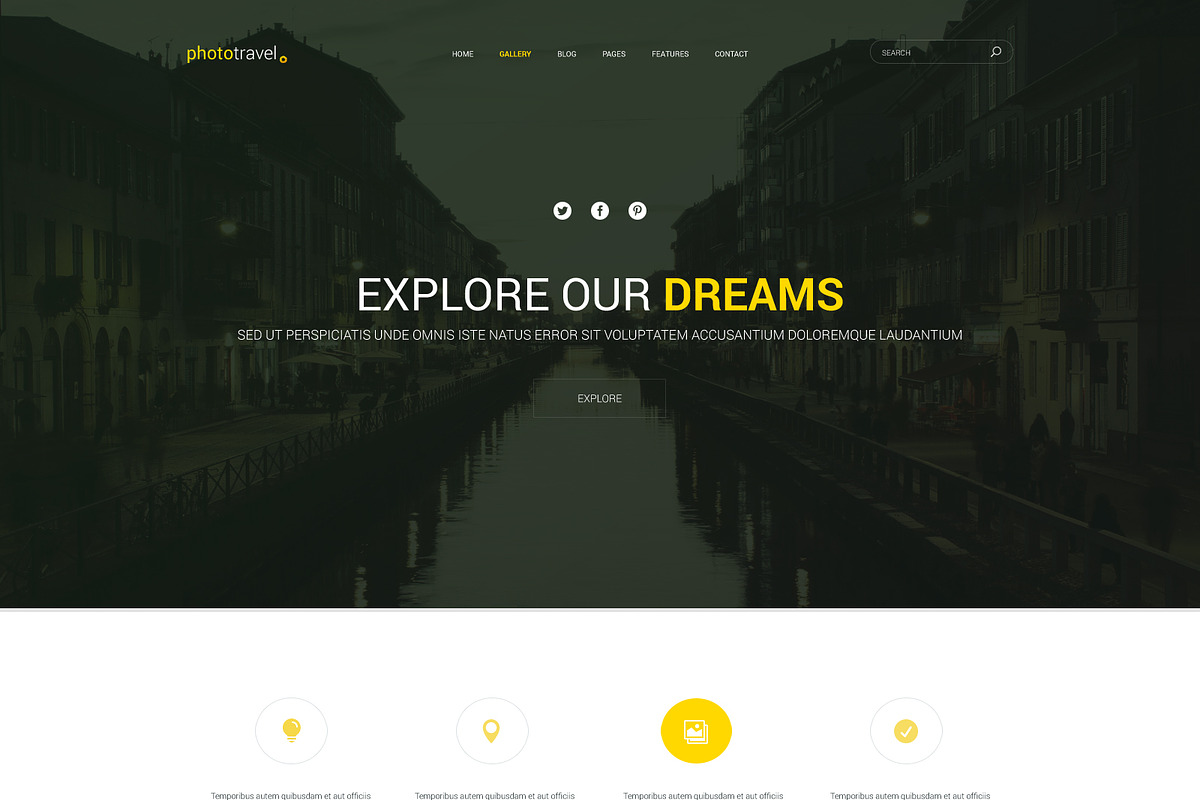 PhotoTravel-Great Templates-3colors, a Websites & App Template by KulStudio (Photo 4 of 4)