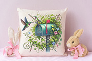 Spring Mailbox Sublimation Clipart, an Illustration by RobertsArt (Thumbnail 5 of 7)