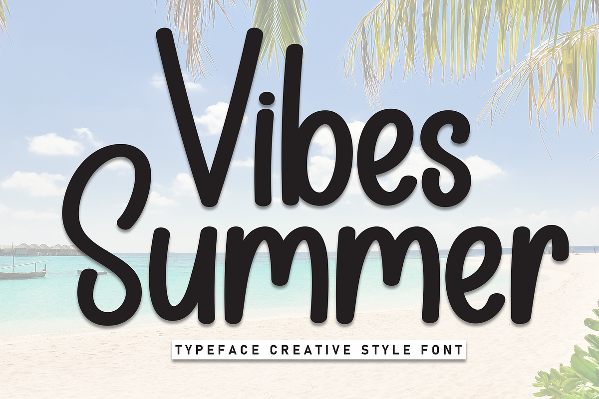 Vibes Summer | Script Font, a Script Font by Scratchones (Photo 1 of 8)