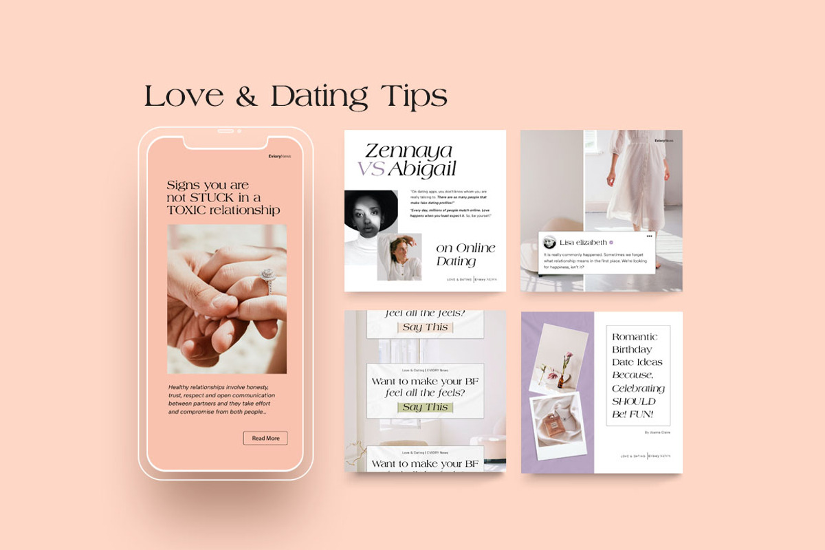 Blog & News Room Instagram CANVA PS, a Social Media Template by Eviory (Photo 8 of 26)