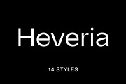 Heveria - Modern Sans Serif Family, a Sans Serif Font by Piotr Łapa (Thumbnail 1 of 12)