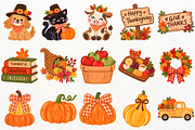 Thanksgiving Clipart Fall Turkey PNG, a Seasonal Illustration by SugarCloudStudioArt (Thumbnail 4 of 6)
