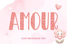 Amour - Cute Decorative Font