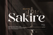 Sakire Elegant Serif Font Typeface, a Serif Font by Graphicxell (Thumbnail 1 of 6)