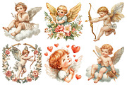Vintage Cupid Clipart, an Illustration by Pixels.Craft (Thumbnail 3 of 7)