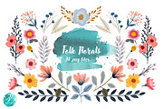 Folk Art Florals, an Object Graphic by Verdigris Studios (Thumbnail 1 of 4)