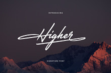 Higher Handwritten Font