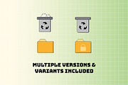 Retro Window UI Elements Set, a Technology Illustration by Invisual Studio (Thumbnail 7 of 9)
