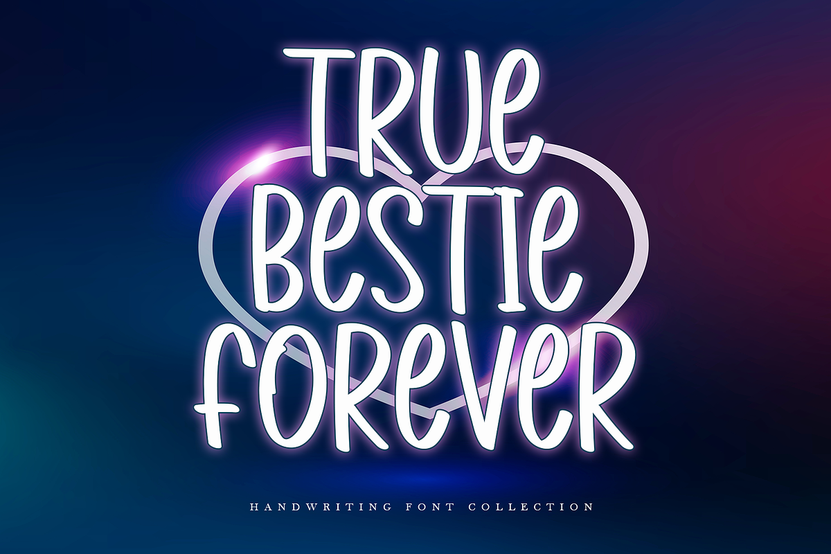True Bestie Forever, a Sans Serif Font by Creative Writting (Photo 1 of 5)