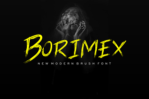 Borimex - Font, a Handwritten Font by artchiles_design