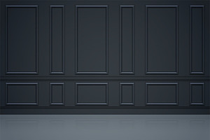 Wall of luxury apartments
