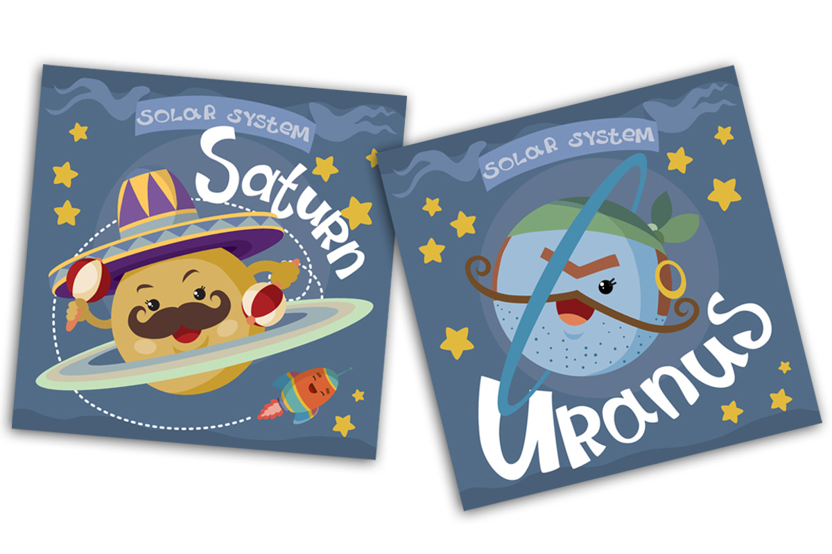 Clip art - Solar system, a Decorative Illustration by Kopirin (Photo 8 of 10)