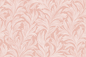 Seamless pattern with stylized acanthus leaves creating a vintag, a Pattern Graphic by Studio ANNA