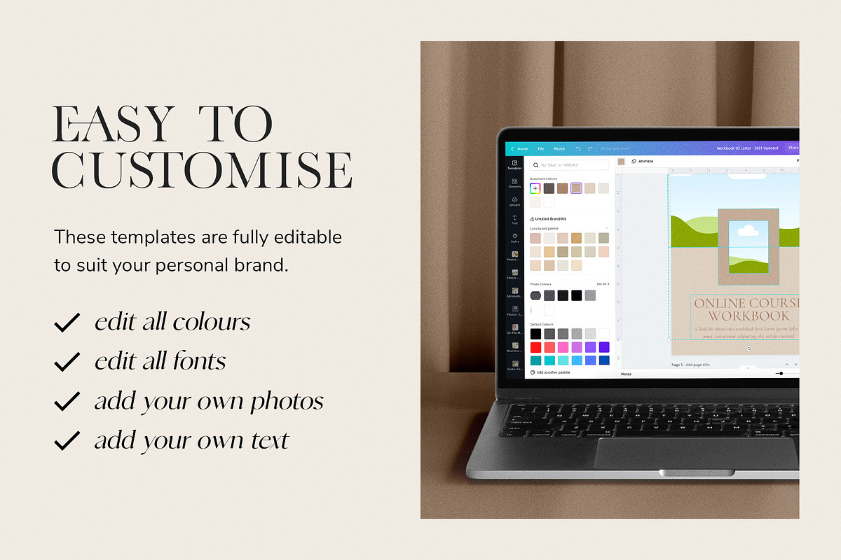 Ebook+Workbook Template Bundle CANVA, a Magazine Template by Studio Loire (Photo 35 of 40)