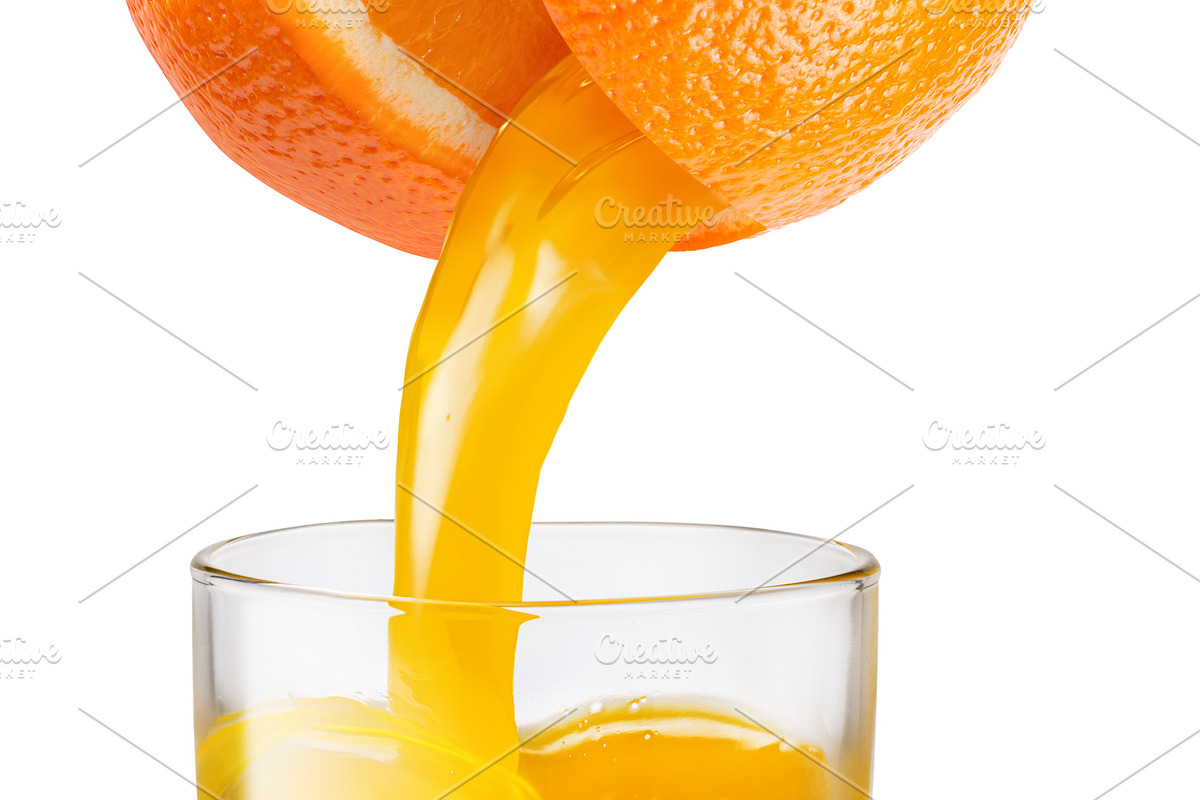 Glass of orange juice and fruit, a Food & Drink Photo by Volff (Photo 2 of 2)