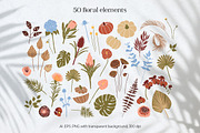 Autumn Women. Floral Abstract Set, an Object Graphic by Julie&Taily (Thumbnail 4 of 21)
