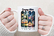 Camping Mode Brushstroke Sublimation, an Illustration by Sublimation Artist (Thumbnail 6 of 9)