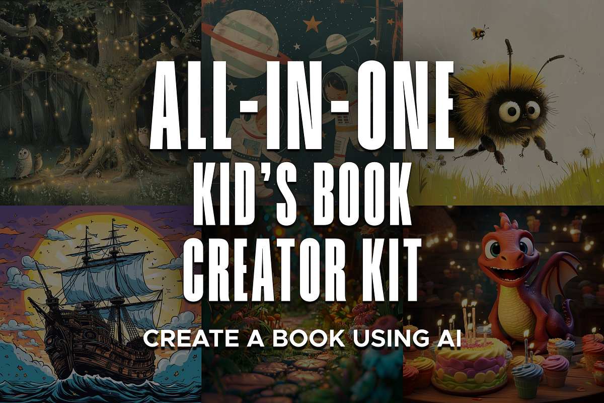 Kid's Book Creator Kit Using AI, an Object Graphic by MadeByAI Studio (Photo 1 of 5)