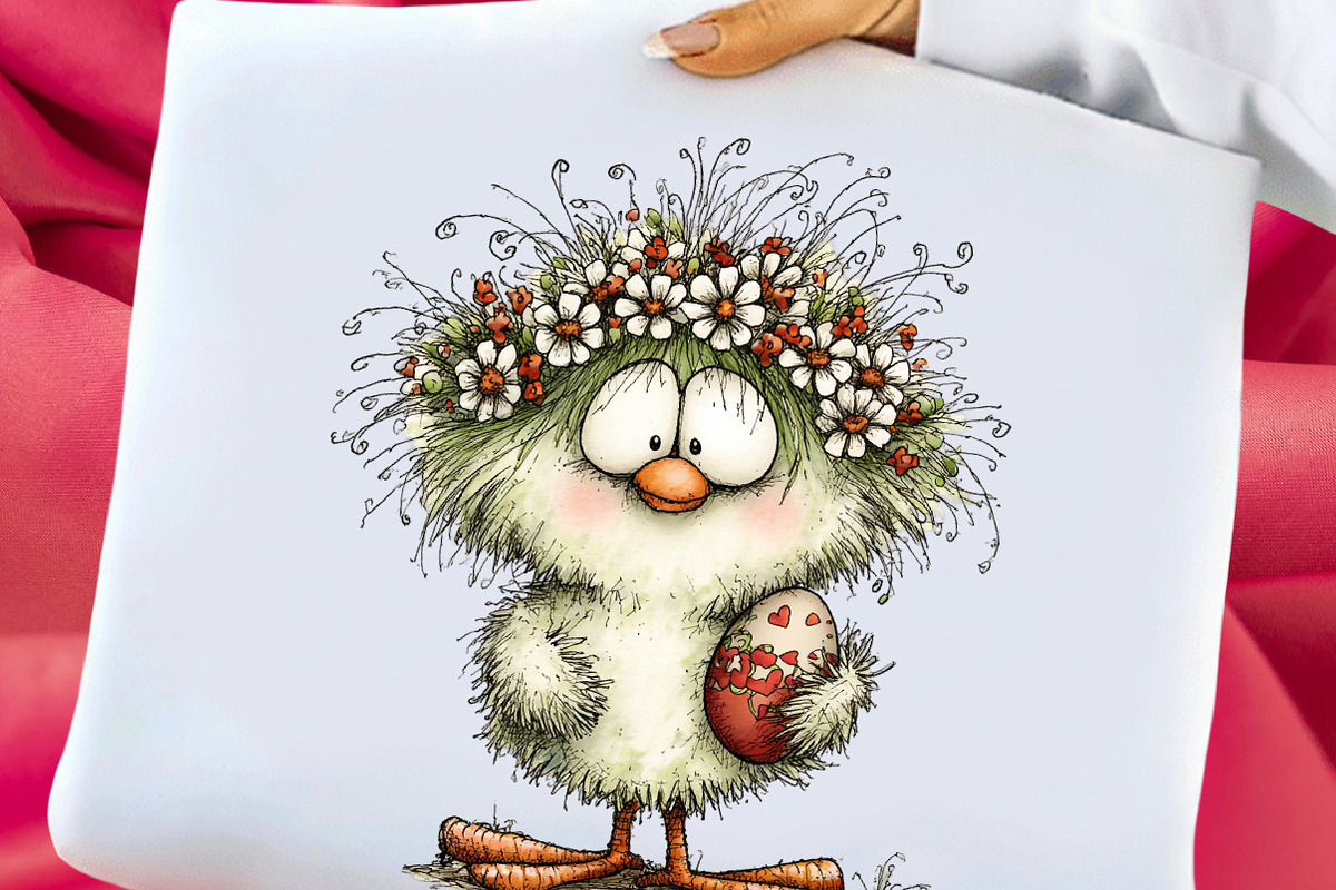 Whimsical Easter Chick Clipart, an Illustration by Libby Wishes (Photo 5 of 6)
