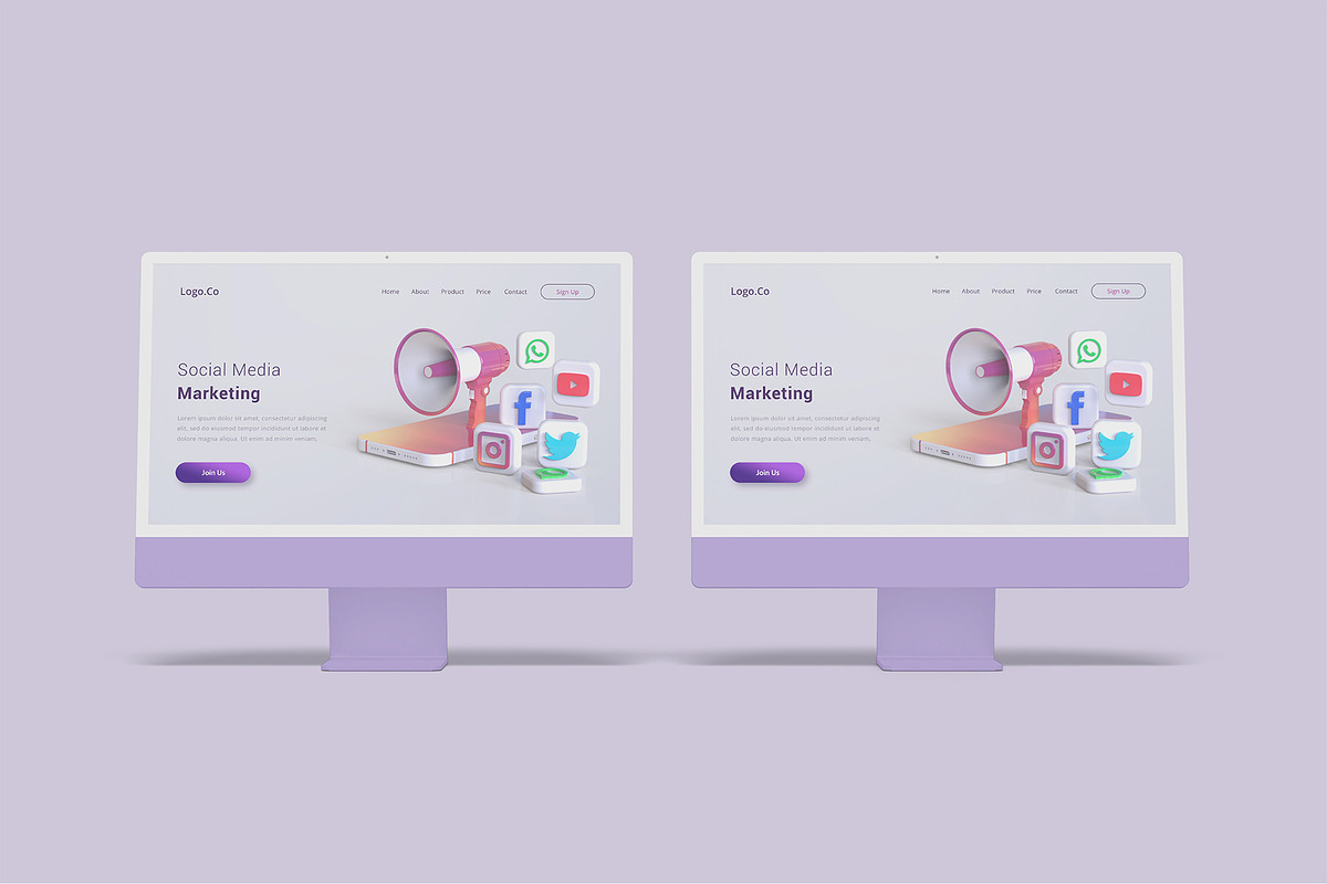 iMac Desktop Mockup Bundles, a Mac Mockup by Graphic Aesthetic (Photo 15 of 22)