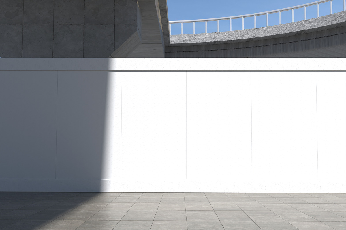 Construction Banner Mockup, an Advertising Mockup by Permadi Creative (Photo 4 of 5)