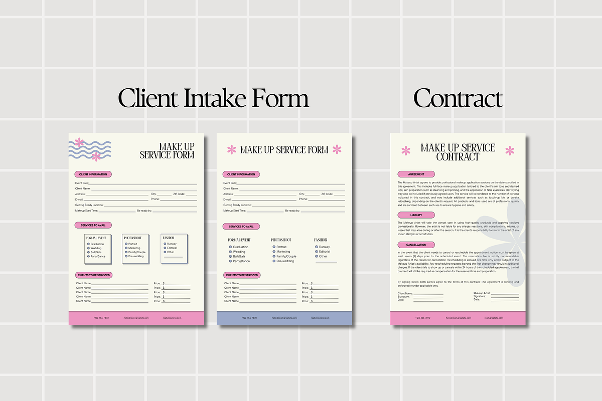 Esthetician Onboarding Forms, a Stationery Template by Anna Design Studio (Photo 4 of 9)