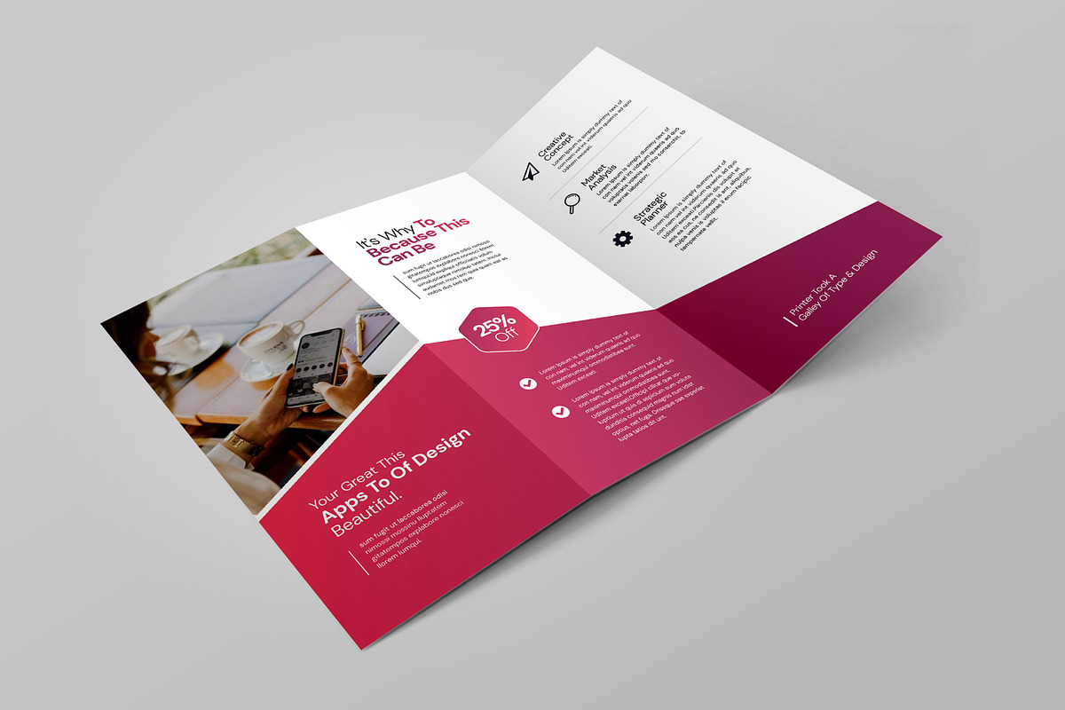 Business Trifold Brochure design, a Brochure Template by Creatiya Type (Photo 3 of 4)