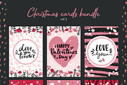Valentine's Day cards bundle, a Texture Illustration by Cozy pattern shop (Thumbnail 4 of 8)