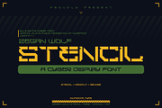 Z.W Stencil, a Sans Serif Font by inumocca_type (Thumbnail 1 of 13)