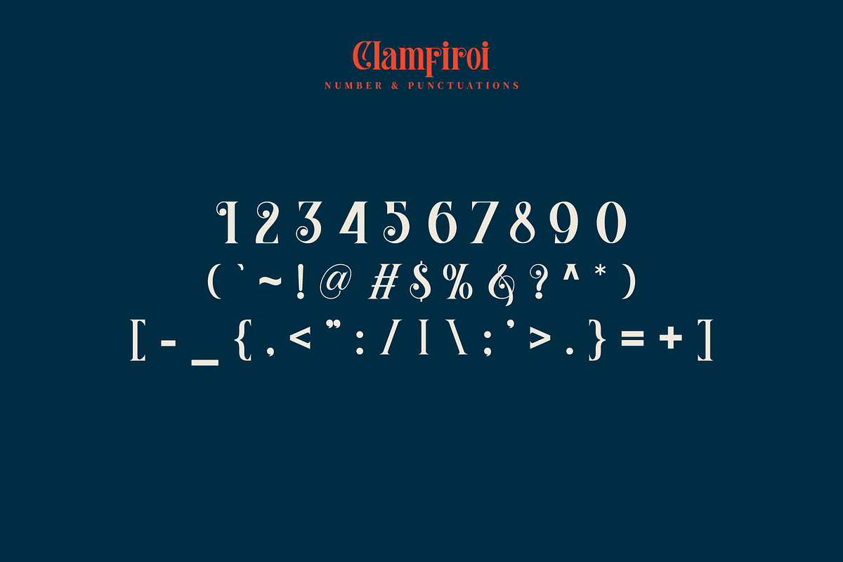 Clamfiroi, a Serif Font by ilhamtaro (Photo 10 of 12)