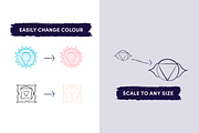 The Seven Chakras Icons, an Icon by Caroline Mackay (Thumbnail 4 of 7)