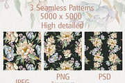 Watercolor flowers bloom set, a Decorative Illustration by AP Studio (Thumbnail 5 of 18)