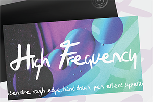 High Frequency Hand Lettered Script