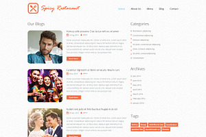 Cafe And Restaurant PSD Template