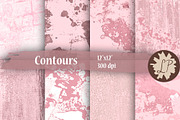 Pale Pink Painted Papers, a Texture Graphic by Liz Plummer (Thumbnail 1 of 5)