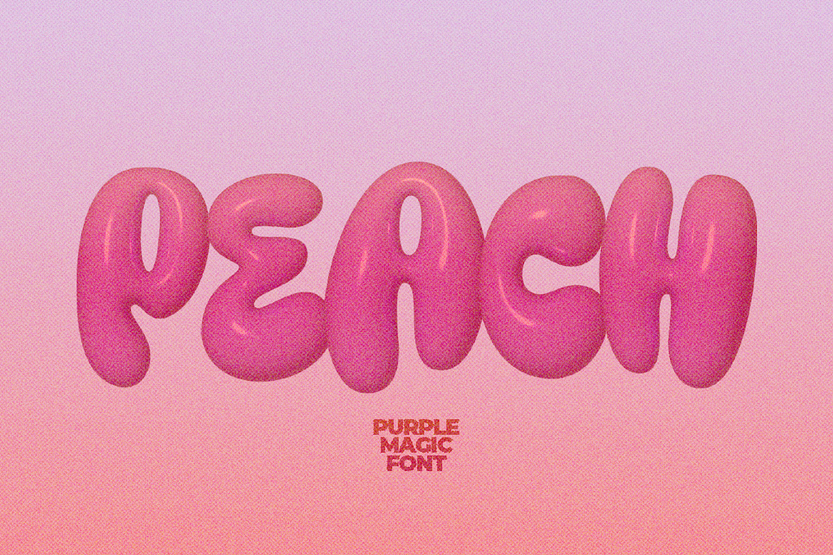 Purple Magic - 3D SVG Font, a Symbol Font by Prioritype Co (Photo 10 of 11)