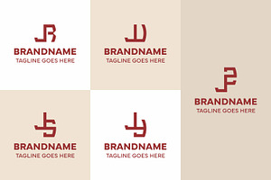 Letters JR JS JU JY JZ Monogram Logo
