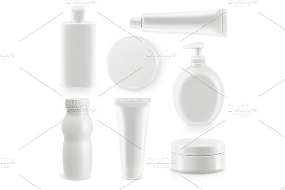 Plastic Packaging Cosmetics Vector